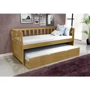 Bicama Lucca de Madeira Maciça sem Gavetas