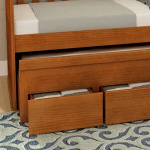 Bicama Sicília de Madeira Maciça 3 Gavetas