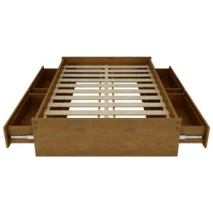 Cama Box de Casal Bolonha Madeira Maciça 140cm