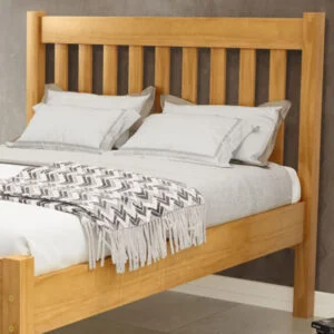 Cama Casal Palermo de Madeira Maciça 140cm