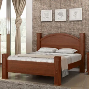 Cama Casal Verona de Madeira Maciça 140cm