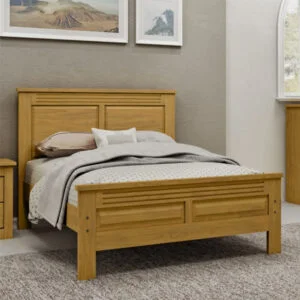 Cama Queen Bari de Madeira Maciça 160cm