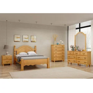 Cama Queen Luca de Madeira Maciça 160cm