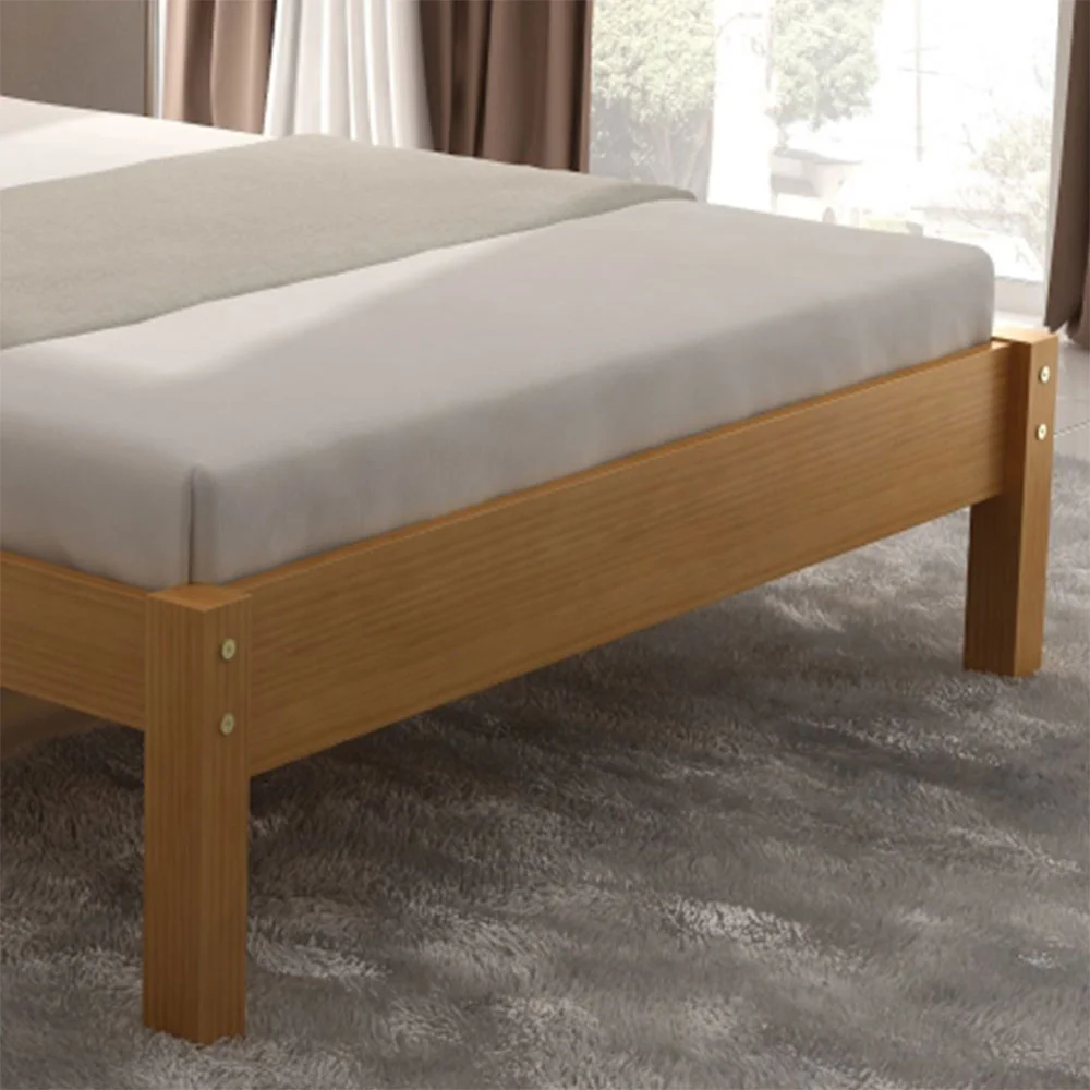 Cama Queen Nápoles de Madeira Maciça