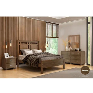 Cama Queen Parma de Madeira Maciça 160cm