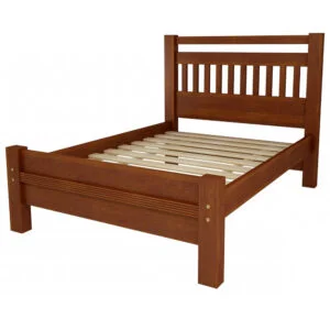 Cama Queen Ravena de Madeira Maciça