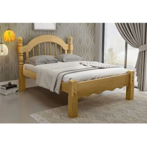 Cama Queen Roma de Madeira Maciça 160cm