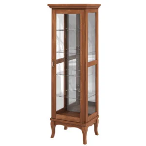 Cristaleira Italy 1 Porta Madeira Maciça