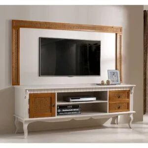 Rack Orlando 1 Porta de Madeira Maciça