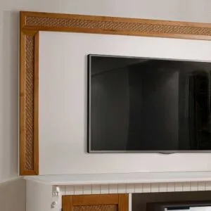 Rack com Painel Orlando 190cm de Madeira Maciça