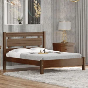 Cama Queen Arezzo de Madeira Maciça 160cm