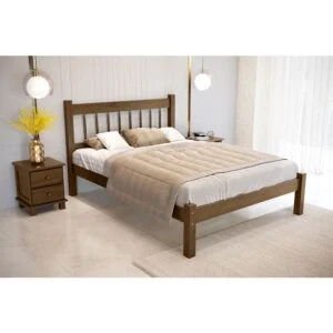 Cama Queen Salerno de Madeira Maciça 160cm