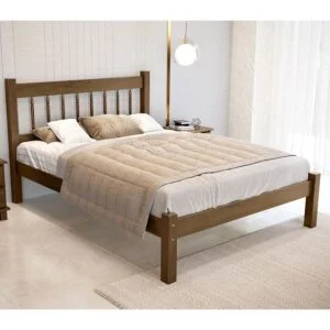 Cama Queen Salerno de Madeira Maciça 160cm