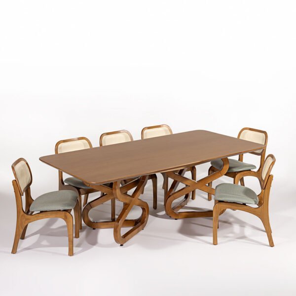 Mesa de Jantar Fenix Madeira Maciça