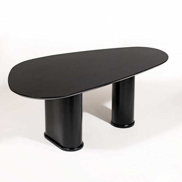 Mesa de Jantar Orgânica Bruxelas Madeira Maciça