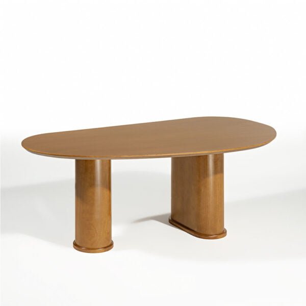 Mesa de Jantar Orgânica Bruxelas Madeira Maciça