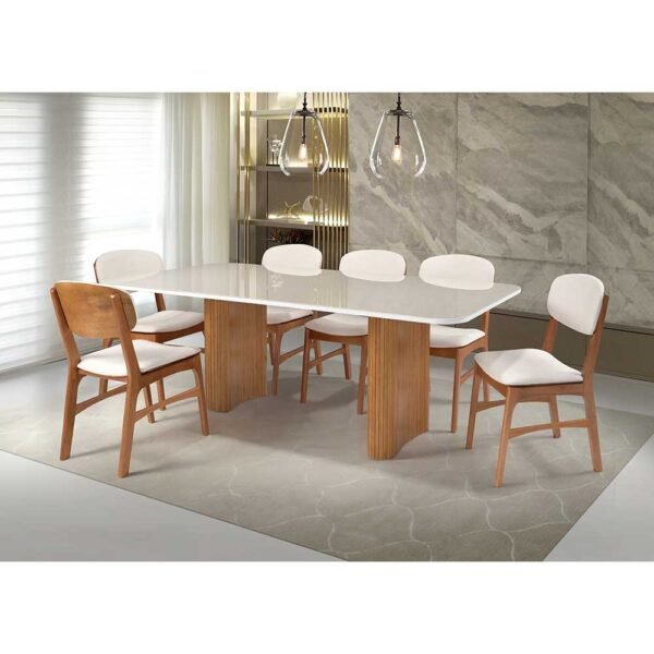 Mesa de Jantar Aurora Madeira Maciça
