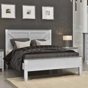 Cama Queen Vicenza de Madeira Maciça 160cm