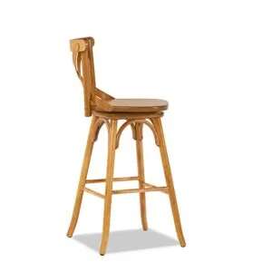 Banqueta Espanha Giratória (2 Unidades) Madeira Maciça