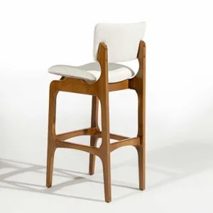 Banqueta Fenix Estofada (2 Unidades) Madeira Maciça