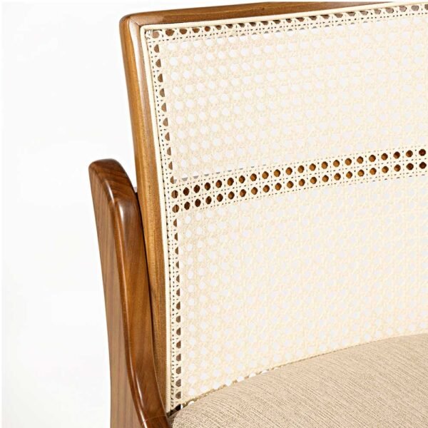 Banqueta Lisboa com Tela (2 Unidades) Madeira Maciça