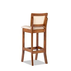 Banqueta Portugal com Tela (2 Unidades) Madeira Maciça