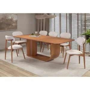 Mesa de Jantar Serena Madeira Maciça