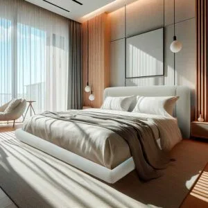 Cama King Estofada Serena