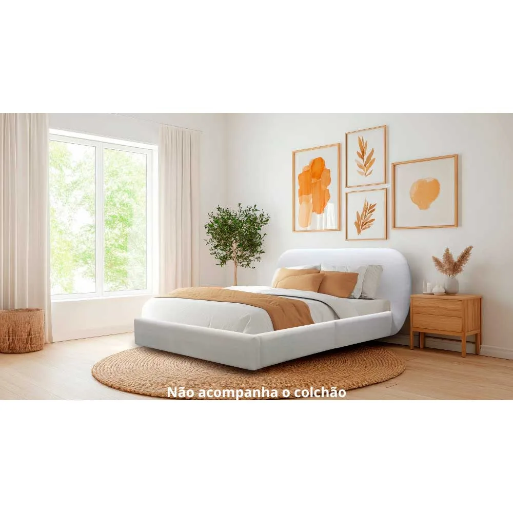Cama Casal Estofada Dora - Imagem 2