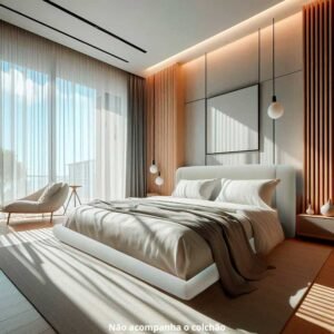 Cama Casal Estofada Serena