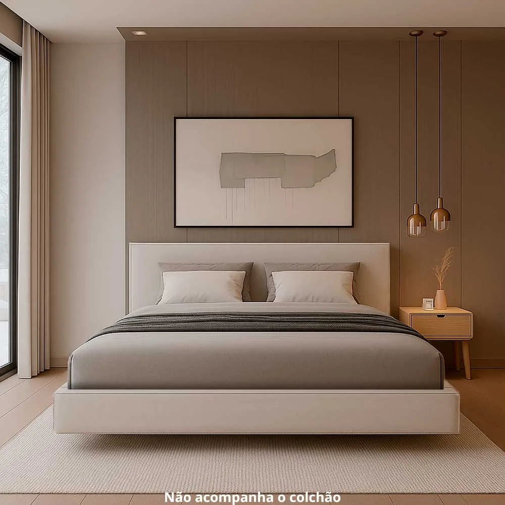 Cama Casal Estofada Yara - Imagem 3