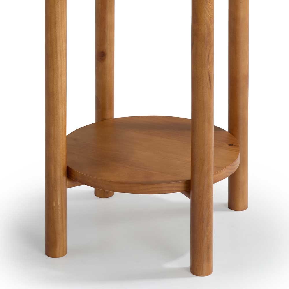 Mesa Lateral Aurora de Madeira Maciça 50cm - Imagem 3