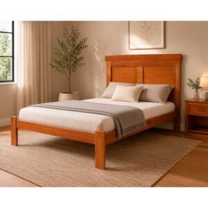 Cama Casal Stella 140 cm de Madeira Maciça
