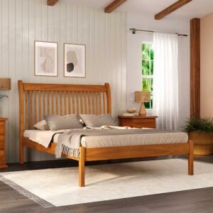 Cama Queen Isabel 160 cm de Madeira Maciça