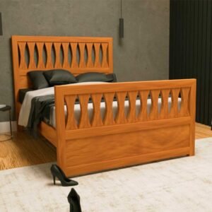 Cama Queen Lavínia160 cm de Madeira Maciça