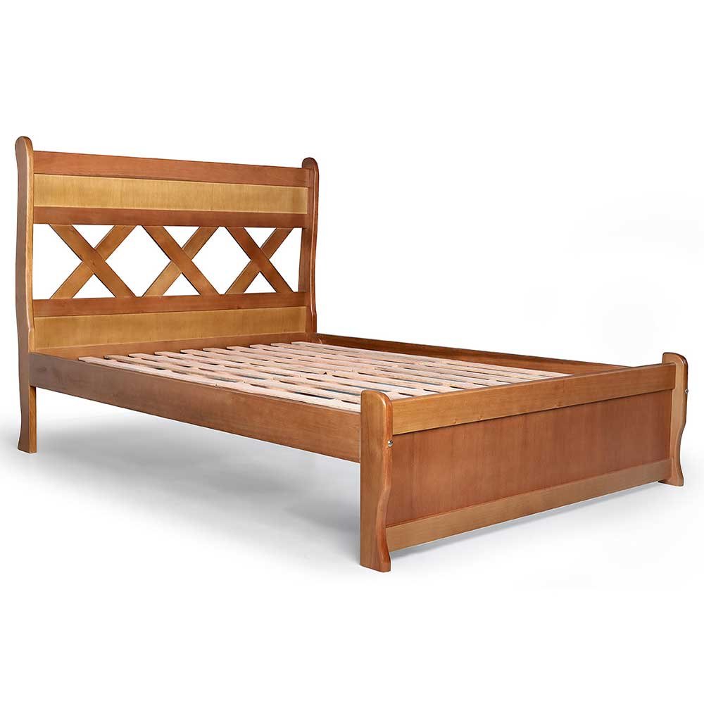 Cama Queen Valentina 160 cm de Madeira Maciça