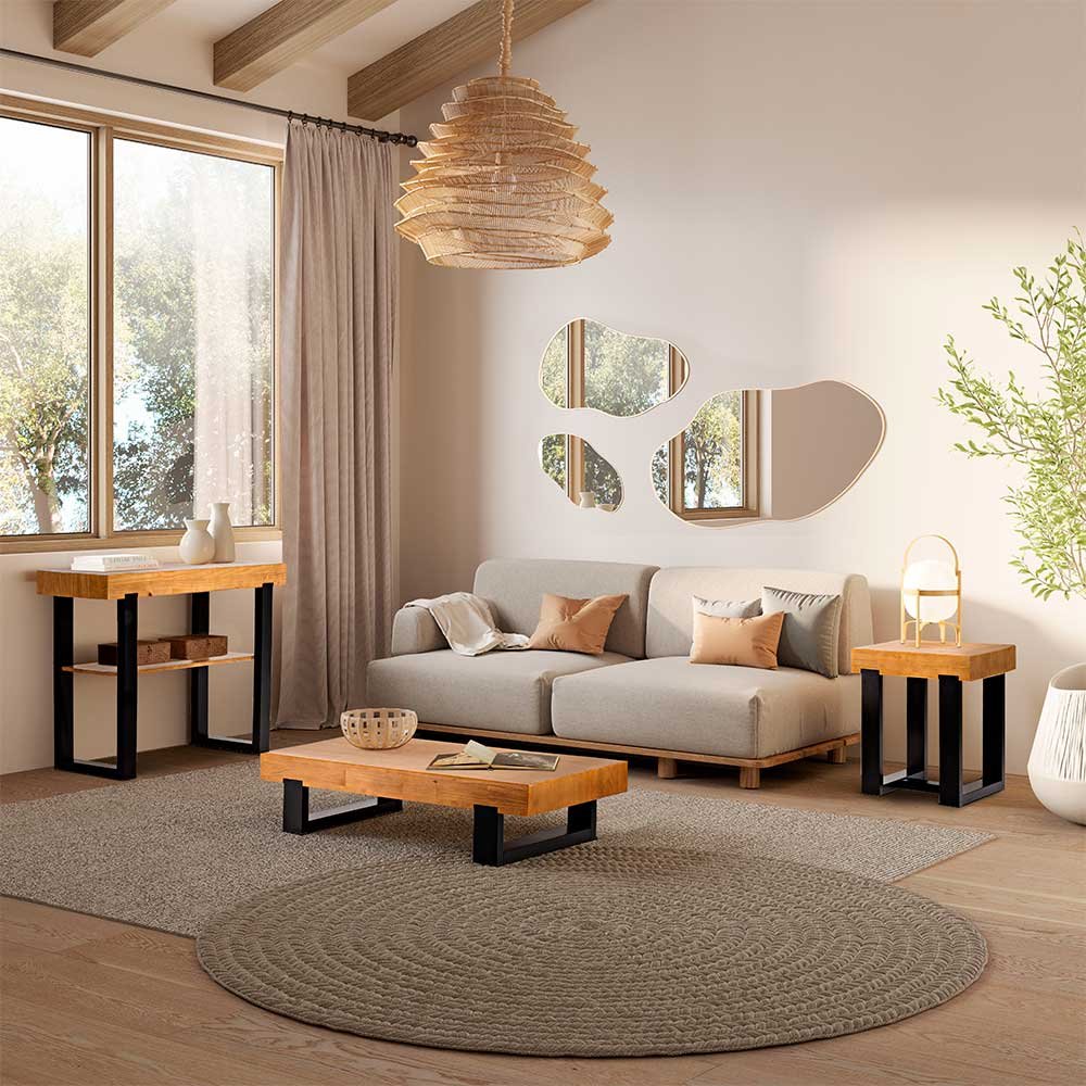 Mesa de Centro Ecowood de Madeira Maciça