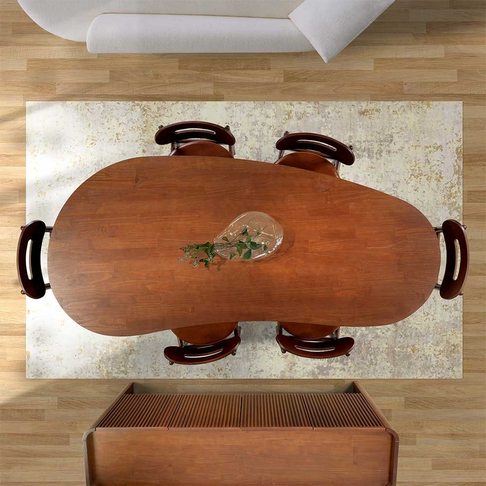 Mesa de Jantar Orgânica Parthenon de Madeira Maciça