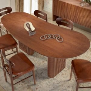 Mesa de Jantar Orgânica Parthenon de Madeira Maciça